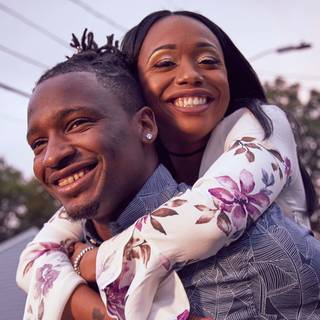 Smile couple wallpaper