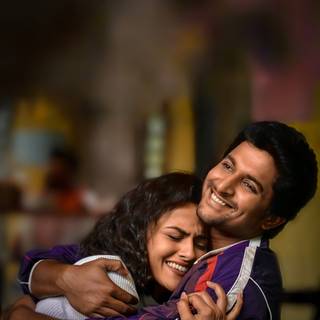 Smile couple wallpaper