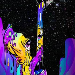 Homer drip wallpaper