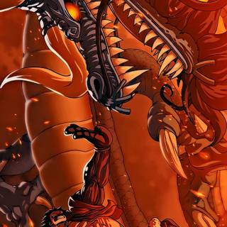 Luffy Gear 5 vs Kaido wallpaper