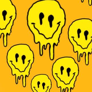 Yellow Smiley wallpaper