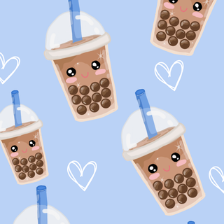 Drinking boba wallpaper