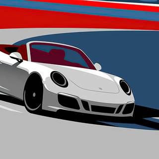 Porsche minimal wallpaper