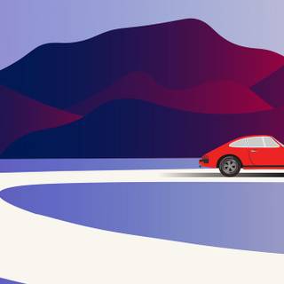 Porsche minimal wallpaper