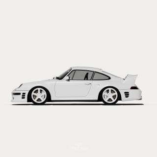 Porsche minimal wallpaper