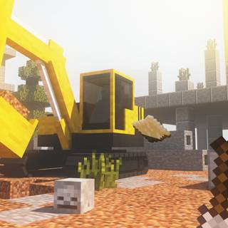 Construction work wallpaper