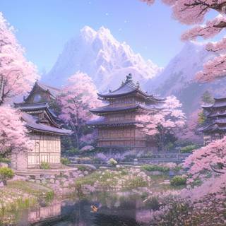 Nature 4k iPhone spring anime wallpaper