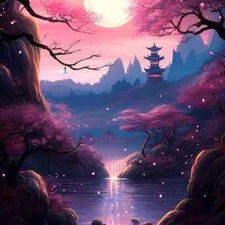 Nature 4k iPhone spring anime wallpaper