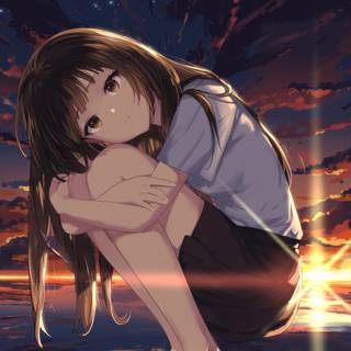 Sad girl HD 4k wallpaper