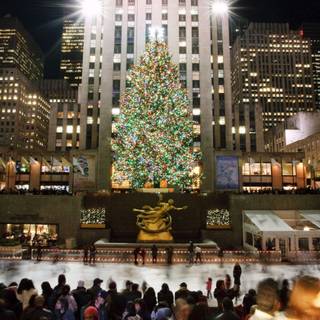 Manhattan Christmas wallpaper