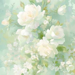 Pastel green wallpaper