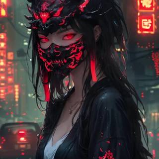 Oni mask wallpaper