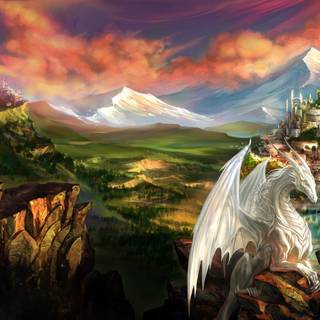 Elf village wallpaper