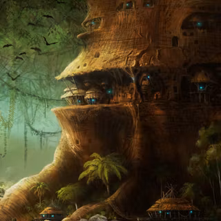 Elf village wallpaper