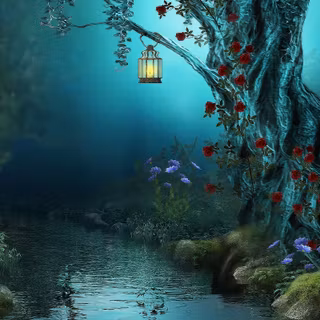 Elf village wallpaper