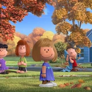 Snoopy autumn laptop wallpaper