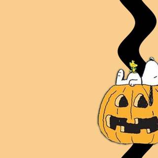 Snoopy autumn laptop wallpaper
