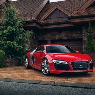 Audi R8 autumn wallpaper
