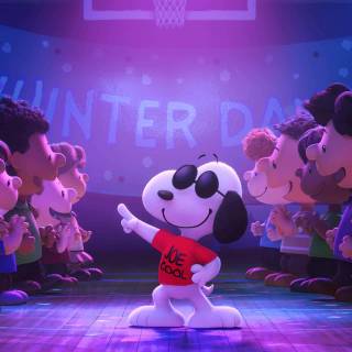 Winter Snoopy PC wallpaper