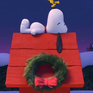 iPhone winter Snoopy wallpaper