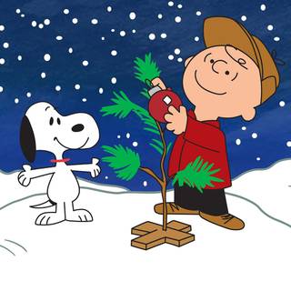 Winter Snoopy PC wallpaper