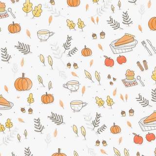 Cute preppy Thanksgiving wallpaper