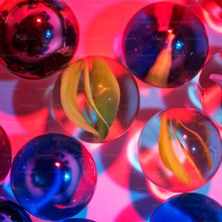 Glass marbles wallpaper