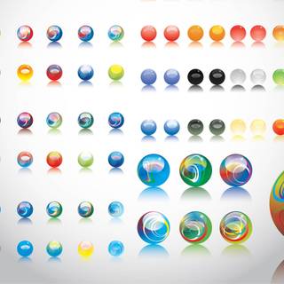 Glass marbles wallpaper