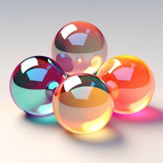 Glass marbles wallpaper
