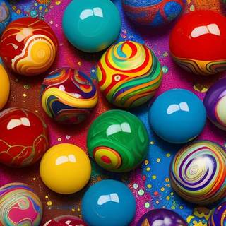 Glass marbles wallpaper