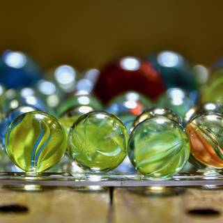 Glass marbles wallpaper