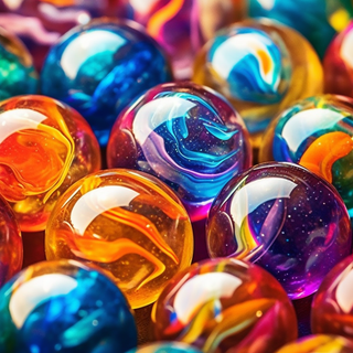 Glass marbles wallpaper