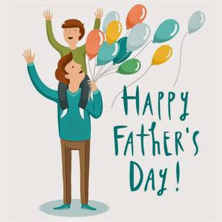 Cute Happy Father's Day wallpaper