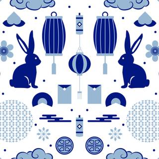 Chinese New Year patterns wallpaper