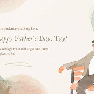 Cute Happy Father's Day wallpaper