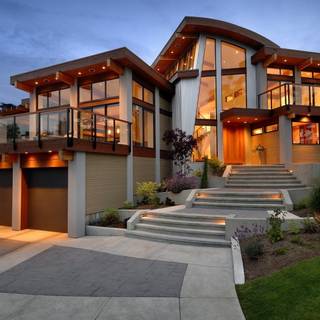 Modern villa wallpaper