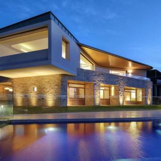 Modern villa wallpaper