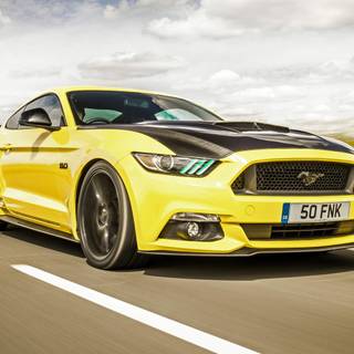 Ford Mustang yellow wallpaper