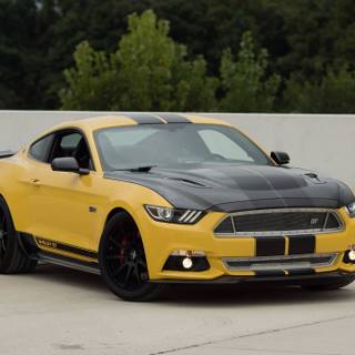 Ford Mustang yellow wallpaper