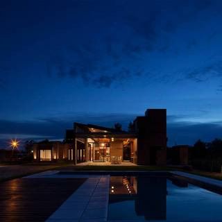 Modern villa wallpaper