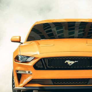 Ford Mustang yellow wallpaper