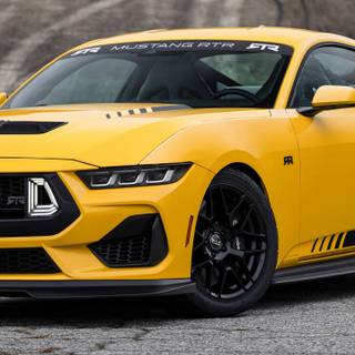 Ford Mustang yellow wallpaper
