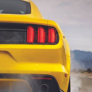 Ford Mustang yellow wallpaper