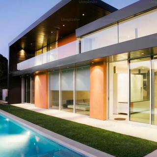 Modern villa wallpaper