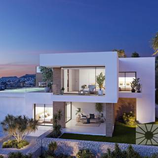 Modern villa wallpaper