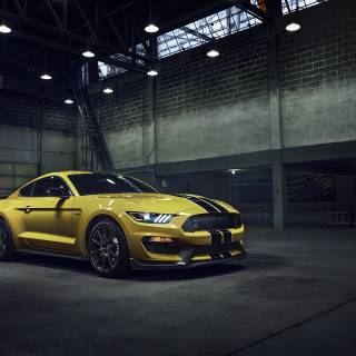 Ford Mustang yellow wallpaper