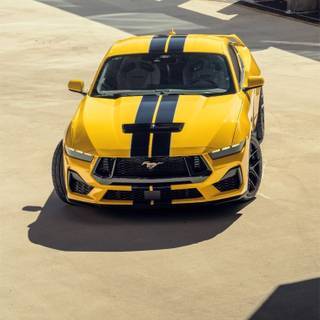 Ford Mustang yellow wallpaper