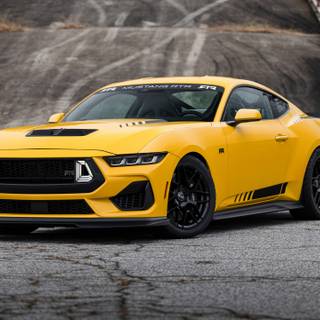 Ford Mustang yellow wallpaper