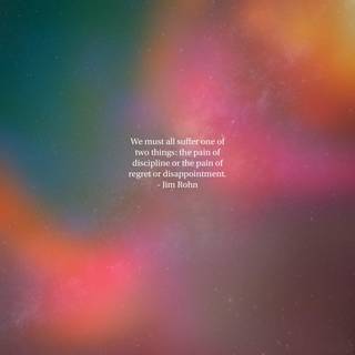 Discipline or regret wallpaper