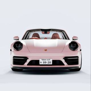 Pink Porche wallpaper